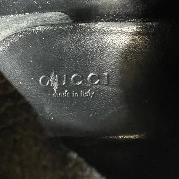 Gucci Black Leather Techno Horsebit Riding Boots Size 35.5 - Picture 6 of 17